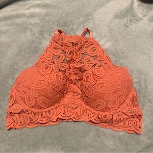 PINK size large wired push up bra